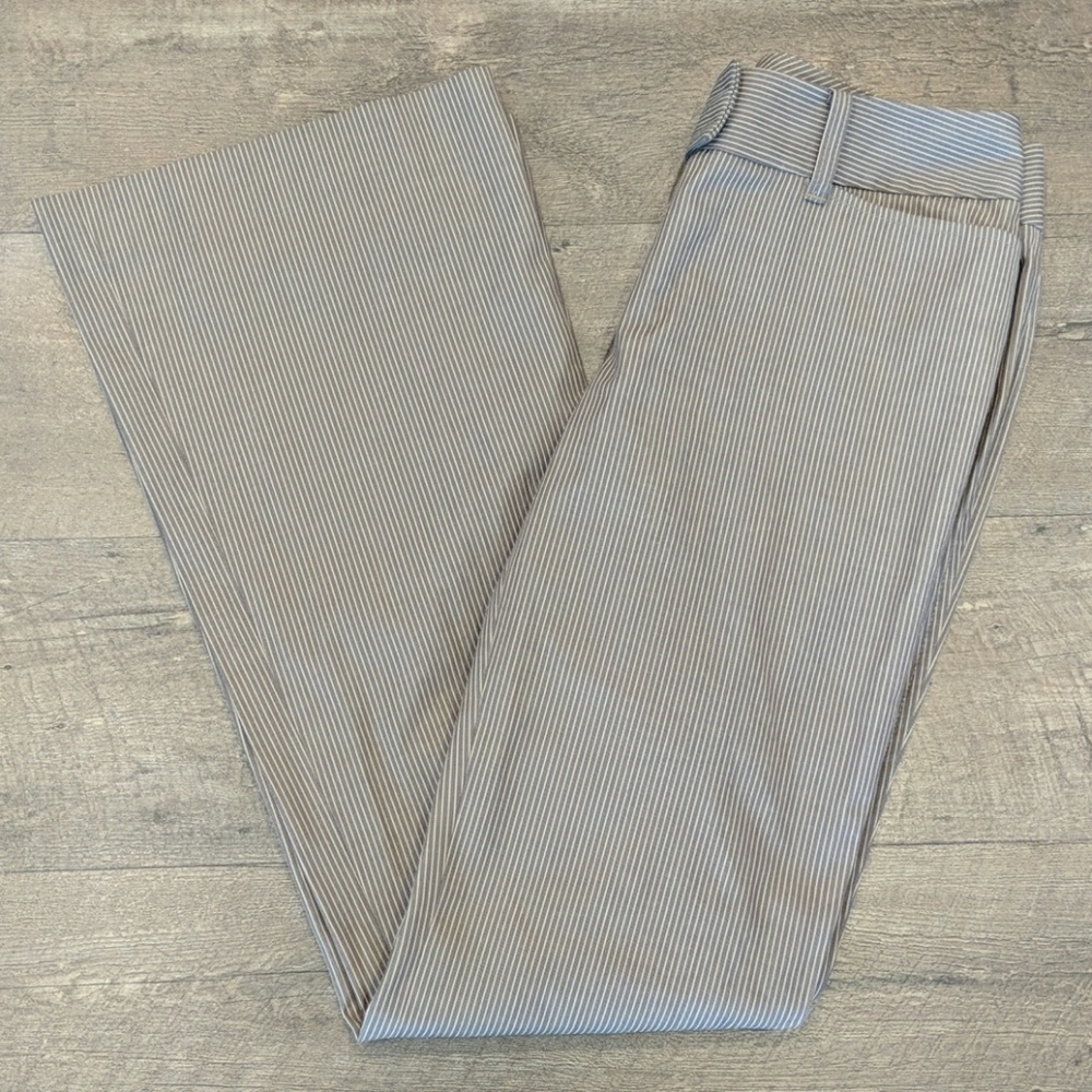 Halogen Women’s Light Brown Striped Wide Leg Pants Size 4